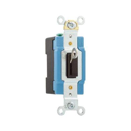 Main product image of Locking Switch, #14-10 Awg, 15A, 120/277V, Back & Side Wiring, Key Actuator, Brown, 1-Pole, AH1201L