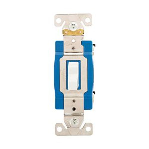 Main product image of Arrow Hart Toggle Switch, #14-10 Awg, 15A, Flush Mount, 120/277V, Screw, White, 1-Pole, AH1201W