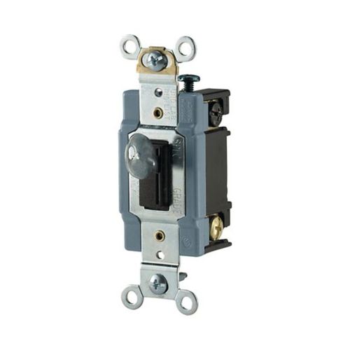 Main product image of Locking Switch, #14-10 Awg, 15A, 120/277V, Key Actuator, Maintained Closure, Brown, 3-Way, AH1203L