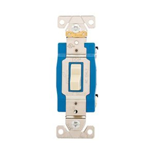 Main product image of Arrow Hart Toggle Switch, #14-10 Awg, 15A, 120/277V, Back & Side, Screw, Ivory, 4-Way, AH1204V
