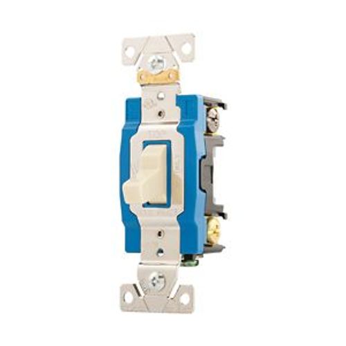 Main product image of Arrow Hart Toggle Switch, #14-10 Awg, 15A, 120/277V, Back & Side, Screw, Ivory, 4-Way, AH1204V