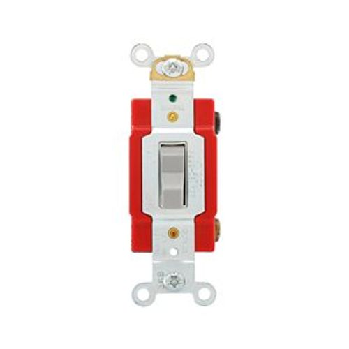 Main product image of Arrow Hart Toggle Switch, #14-10 Awg, 20A, 120/277V, Back & Side, Screw, Gray, 1-Pole, AH1221GY