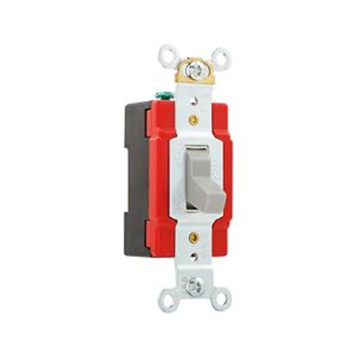 Main product image of Arrow Hart Toggle Switch, #14-10 Awg, 20A, 120/277V, Back & Side, Screw, Gray, 1-Pole, AH1221GY