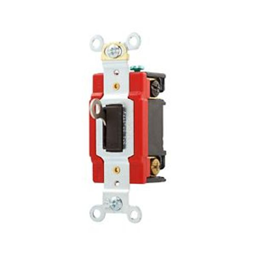 Main product image of Locking Switch, #14-10 Awg, 20A, 120/277V, Back & Side Wiring, Key Actuator, Brown, 1-Pole, AH1221L