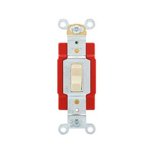 Main product image of Arrow Hart Toggle Switch, Lighted, #14-10 Awg, 20A, 120/277V, Screw, Ivory, 1-Pole, Phenolic, AH1221LTV