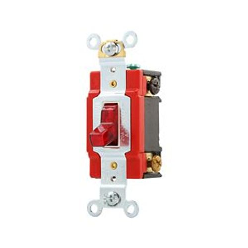 Main product image of Arrow Hart Toggle Switch, Pilot Light, #14-10 Awg, 20A, 120/277V, Screw, Red, 1-Pole, Phenolic, AH1221PL