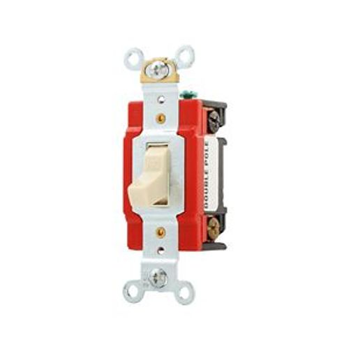 Main product image of Arrow Hart Toggle Switch, #14-10 Awg, 20A, 120/277V, Back & Side, Screw, Ivory, 1-Pole, AH1221V