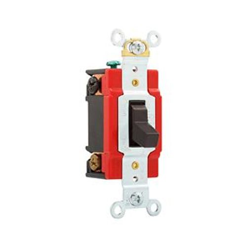 Main product image of Arrow Hart Toggle Switch, #14-10 Awg, 20A, Flush Mount, 120/277V, Screw, Brown, 2-Pole, AH1222B
