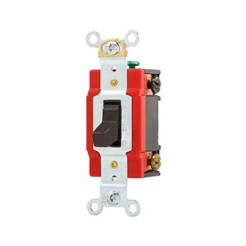 Main product image of Arrow Hart Toggle Switch, #14-10 Awg, 20A, Flush Mount, 120/277V, Screw, Brown, 2-Pole, AH1222B