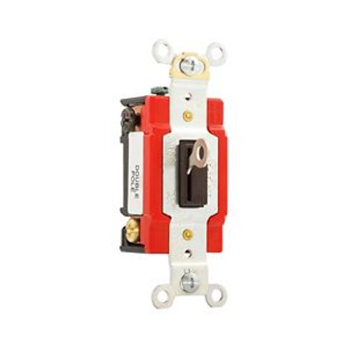 Main product image of Locking Switch, #14-10 Awg, 20A, 120/277V, Back & Side Wiring, Key Actuator, Brown, AH1222L