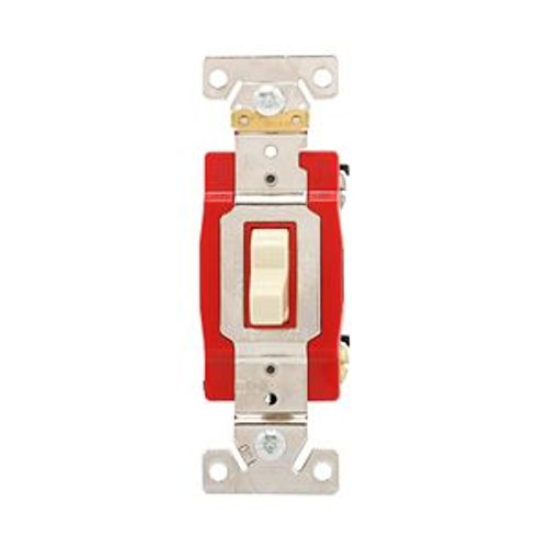 Main product image of Arrow Hart Toggle Switch, #14-10 Awg, 20A, 120/277V, Back & Side, Screw, Ivory, 2-Pole, AH1222V