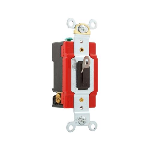 Main product image of Locking Switch, #14-10 Awg, 20A, 120/277V, Key Actuator, Maintained Closure, Brown, 3-Way, AH1223L