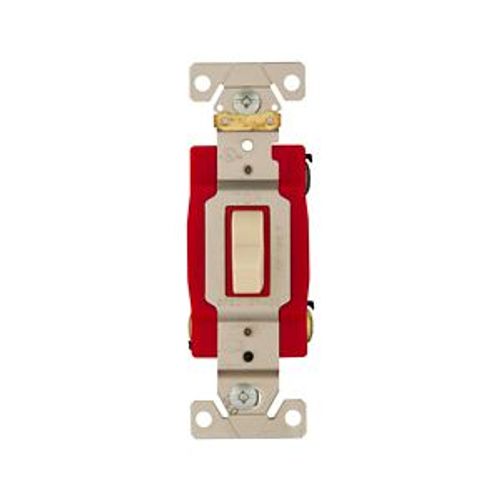 Main product image of Arrow Hart Toggle Switch, #14-10 Awg, 20A, 120/277V, Back & Side, Screw, Ivory, 3-Way, AH1223V