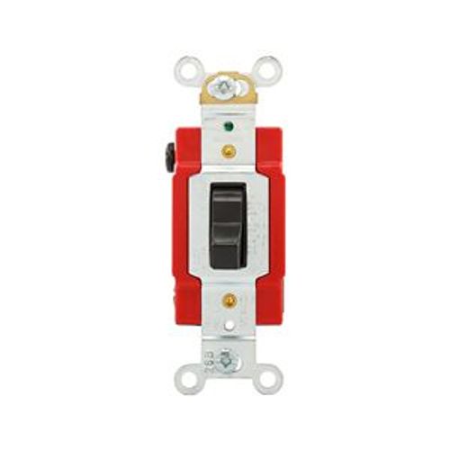Main product image of Arrow Hart Toggle Switch, #14-10 Awg, 20A, 120/277V, Back & Side Wire, Screw, Black, 4-Way, AH1224BK