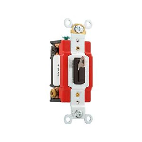 Main product image of Locking Switch, #14-10 Awg, 20A, 120/277V, Key Actuator, Maintained Closure, Brown, 4-Way, AH1224L