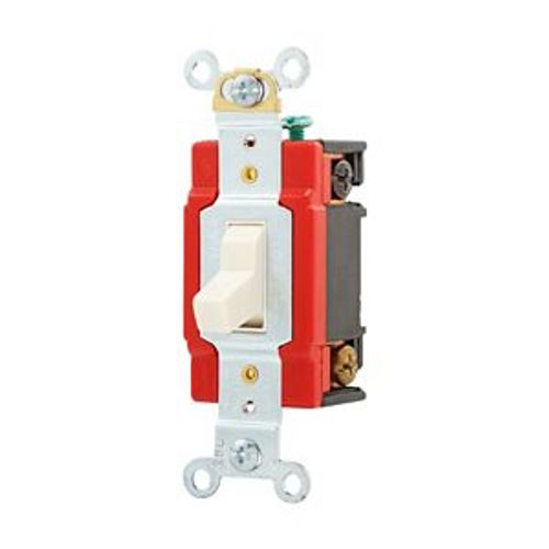 Main product image of Arrow Hart Toggle Switch, #14-10 Awg, 20A, 120/277V, Back & Side, Screw, Light Almond, 4-Way, AH1224LA