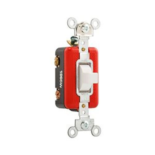 Main product image of Arrow Hart Toggle Switch, #14-10 Awg 20A, 120/277V, Load Type: Motor Control, Fan, 1-Pole, AH1995W