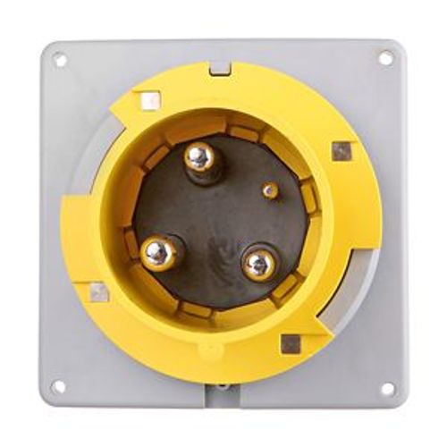 Main product image of Arrow Hart Pin & Sleeve Inlet, #4 -1/0 Awg #12-#16 Awg 100A 125V, Ip67, 2-Pole 3-Wire, AH3100B4W