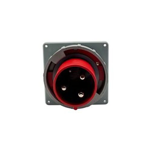 Main product image of Arrow Hart Pin & Sleeve Inlet, #4 -1/0 Awg #12-#16 Awg 100A, 480V, Red, 2-Pole 3-Wire, Male, AH3100B7W
