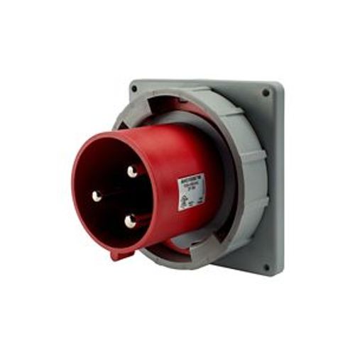 Main product image of Arrow Hart Pin & Sleeve Inlet, #4 -1/0 Awg #12-#16 Awg 100A, 480V, Red, 2-Pole 3-Wire, Male, AH3100B7W