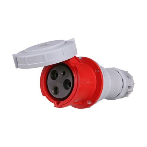 Main product image of Arrow Hart Pin & Sleeve Connector, #4 -1/0 Awg #12-#16 Awg 100A, 480V, Red, 2-Pole, Female, AH3100C7W