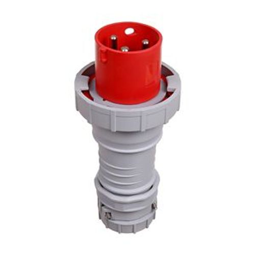 Main product image of Arrow Hart Pin & Sleeve Plug, #4 -1/0 Awg #12-#16 Awg 100A, 480V, Red, Ip69K, 2-Pole, Male, AH3100P7W