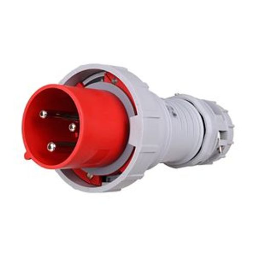 Main product image of Arrow Hart Pin & Sleeve Plug, #4 -1/0 Awg #12-#16 Awg 100A, 480V, Red, Ip69K, 2-Pole, Male, AH3100P7W