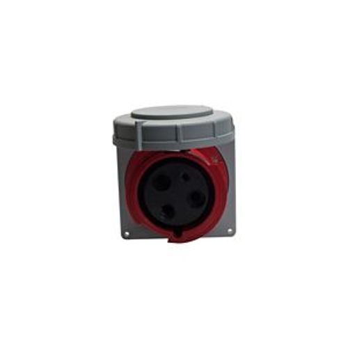 Main product image of Arrow Hart Pin & Sleeve Receptacle #4 -1/0 Awg #12-#16 Awg 100A 480V, Red, 2-Pole 3-Wire, Female, AH3100R7W