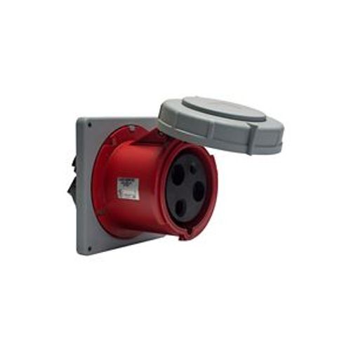 Main product image of Arrow Hart Pin & Sleeve Receptacle #4 -1/0 Awg #12-#16 Awg 100A 480V, Red, 2-Pole 3-Wire, Female, AH3100R7W