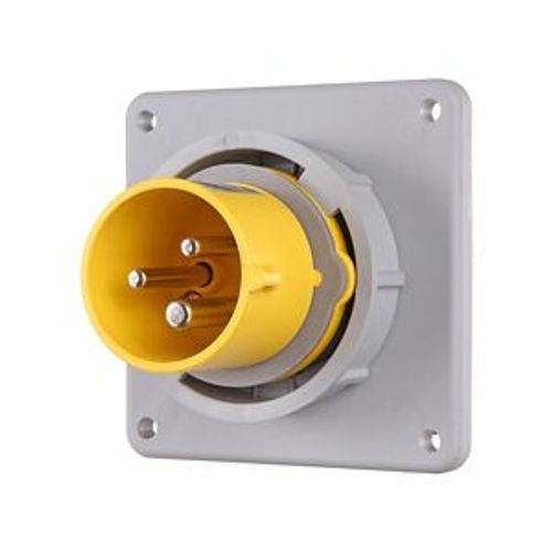 Main product image of Arrow Hart Pin & Sleeve Inlet, #12-#10 Awg 20A 125V, Ip67, Ip69K, 2-Pole 3-Wire, Male, AH320B4W