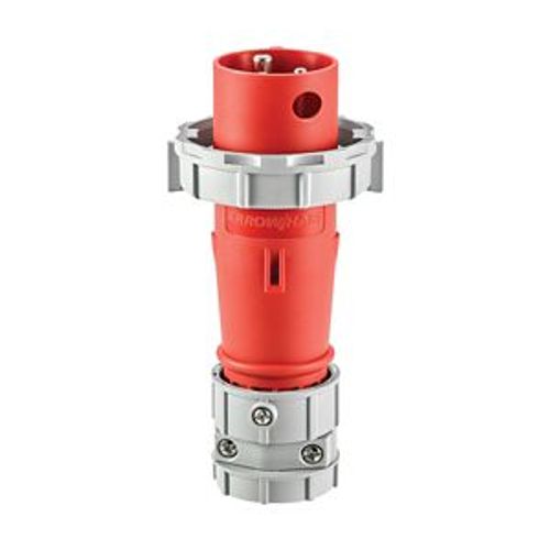 Main product image of Arrow Hart Pin & Sleeve Plug, #12-#10 Awg 20A, 480V, Red, Ip69K, 2-Pole 3-Wire, Male, AH320P7W