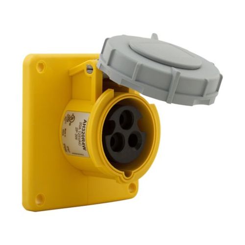Main product image of Arrow Hart Pin & Sleeve Receptacle, #12-#10 Awg 20A 125V, Ip67, Ip69K, 2-Pole 3-Wire, Female, AH320R4W