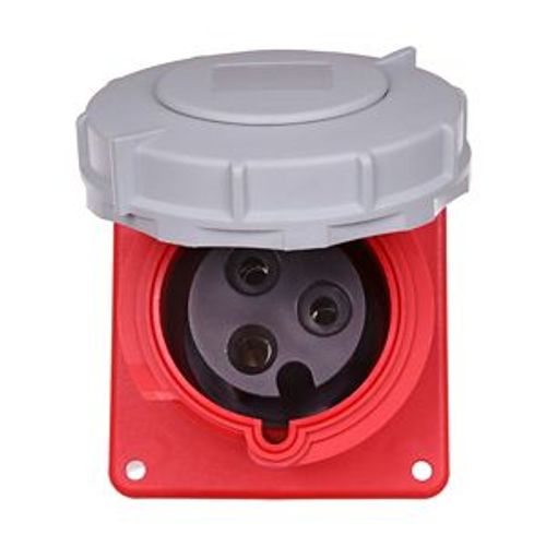 Main product image of Arrow Hart Pin & Sleeve Receptacle, #10-#2 Awg 30A, 480V, Red, Ip69K, 2-Pole 3-Wire, Female, AH330R7W