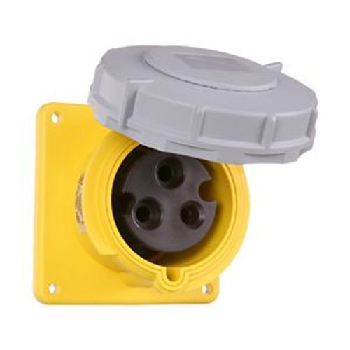 Main product image of Arrow Hart Pin & Sleeve Receptacle, #10-#2 Awg 32A, 110-130V, Ip67, Ip69K, 2-Pole 3-Wire, Female, AH332R4W