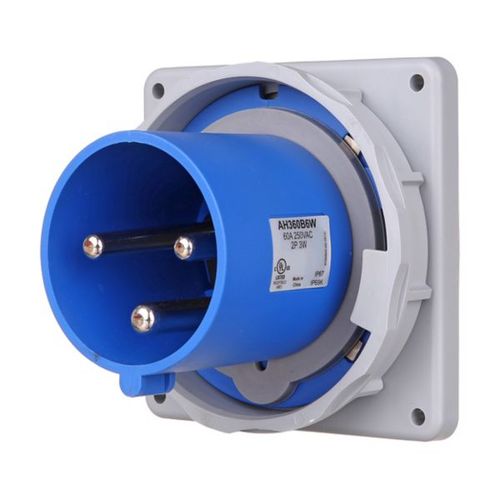 Main product image of Arrow Hart Pin & Sleeve Inlet, 60/63A, 60A 250V/63A 200-250V, 2-Pole, #8-#2 Awg, AH360B6WDR