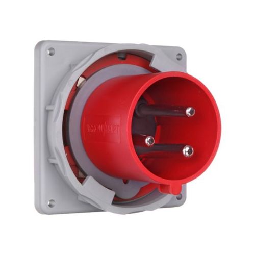 Main product image of Arrow Hart Pin & Sleeve Inlet, #8-#2 Awg #10-#2 Awg (Ground), #12-#16 Awg 60A, 480V, Red, Male, AH360B7W