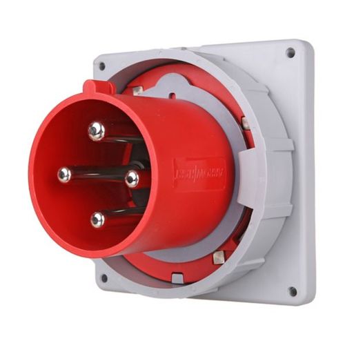 Main product image of Arrow Hart Pin & Sleeve Inlet, 100/125A 380-415V, 3-Pole, #4 -1/0 Awg, #12 -#16 Awg, 4 Wire, AH4100B6WDR