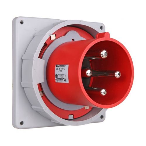 Main product image of Arrow Hart Pin & Sleeve Inlet, 100/125A 380-415V, 3-Pole, #4 -1/0 Awg, #12 -#16 Awg, 4 Wire, AH4100B6WDR