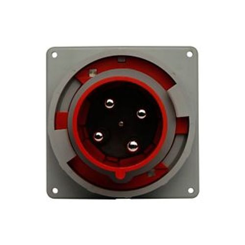 Main product image of Arrow Hart Pin & Sleeve Inlet, #4 -1/0 Awg #12-#16 Awg 100A, 480V, Red, Male, 20 Hp, AH4100B7W