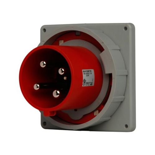 Main product image of Arrow Hart Pin & Sleeve Inlet, #4 -1/0 Awg #12-#16 Awg 100A, 480V, Red, Male, 20 Hp, AH4100B7W
