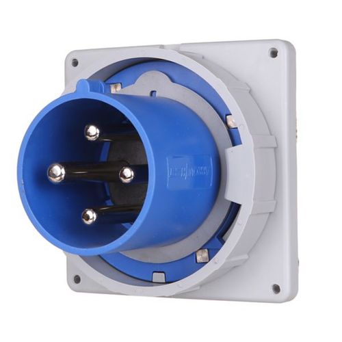 Main product image of Arrow Hart Pin & Sleeve Inlet, 100A 250V/125A 200-250V, 3-Pole, #4 -1/0Awg, #12 -#16 Awg, 4 Wire, AH4100B9WDR