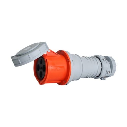Main product image of Arrow Hart Pin & Sleeve Connector, #4 -1/0 Awg #12-#16 Awg 100A 125/250V, Orange, 3-Pole, Female, AH4100C12W