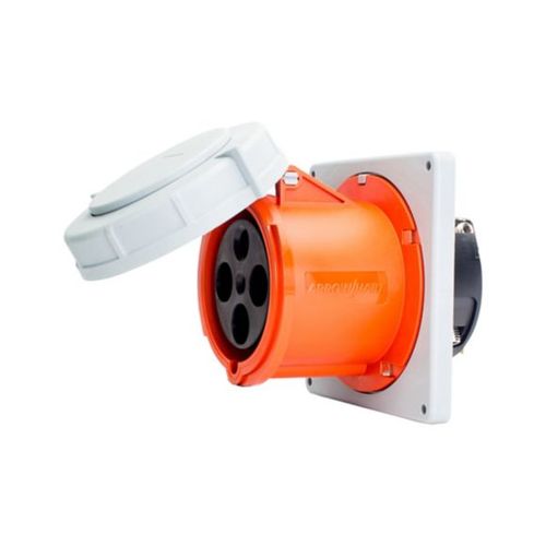 Main product image of Arrow Hart Pin & Sleeve Receptacle, #4 -1/0 Awg #12-#16 Awg 100A, 125/250V, Orange, Female, AH4100R12W