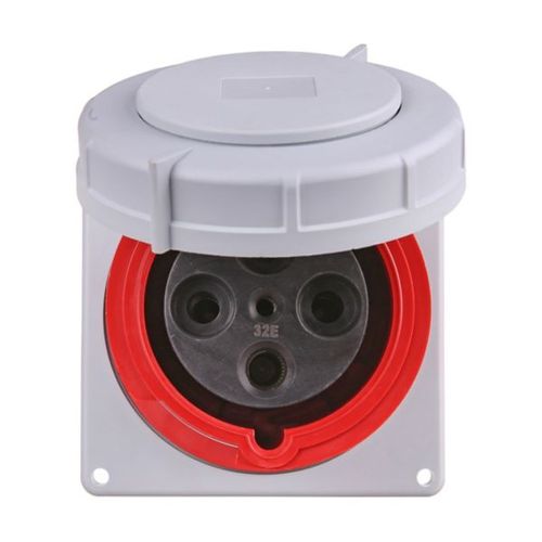 Main product image of Arrow Hart Pin & Sleeve Receptacle, 100/125A 380-415V, 3-Pole, #4 -1/0 Awg, #12 -#16 Awg, 4 Wire, AH4100R6WDR