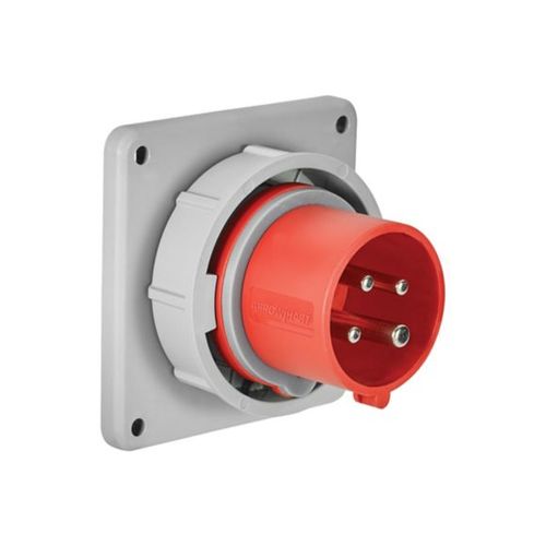 Main product image of Arrow Hart Pin & Sleeve Inlet, #12-#10 Awg 20A, 480V, Red, 3-Pole, 4-Wire, Male, 5 Hp, 3-Phase, AH420B7W