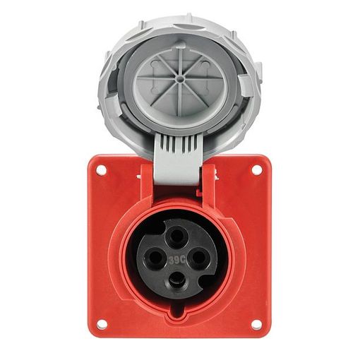 Main product image of Arrow Hart Pin & Sleeve Receptacle, Ip69K Rated, 16/20A 380-415V, 3-Pole, #12 -#10 Awg, 4 Wire, AH420R6WDR