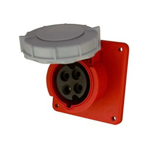 Main product image of Arrow Hart Pin & Sleeve Receptacle, #12-#10 Awg 20A, 480V, Red, 3-Pole, 4-Wire, Female, 5 Hp, AH420R7W