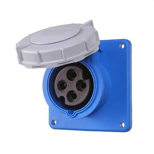 Main product image of Arrow Hart Pin & Sleeve Receptacle, 16/20A, 16A 250V/20A 200-250V, 3-Pole, #12 -#10 Awg, 4 Wire, AH420R9WDR