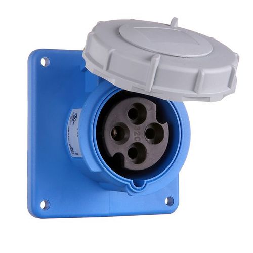 Main product image of Arrow Hart Pin & Sleeve Inlet, Ip69K Rated, 30/32A, 30/32A 380-415V, 3-Pole, #10 -#2 Awg, 4 Wire, AH430B6WDR