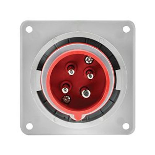 Main product image of Arrow Hart Pin & Sleeve Inlet, #10-#2 Awg 30A, 480V, Red, Ip69K, 3-Pole, 4-Wire, Male, 10 Hp, AH430B7W